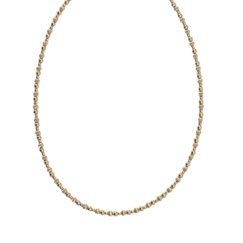 Gold Bead Pendant Necklace-"COCO" 14K Gold Filled ball beaded Choker/Necklace