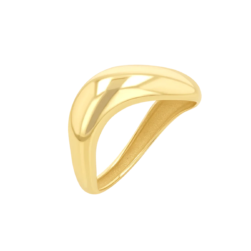 Vintage Cocktail Ring-Puff Wave Ring