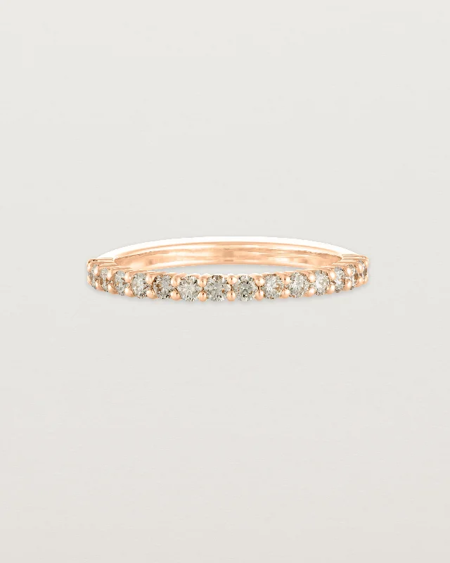 Gold Solitaire Ring-Demi Grace Ring | Champagne Diamonds