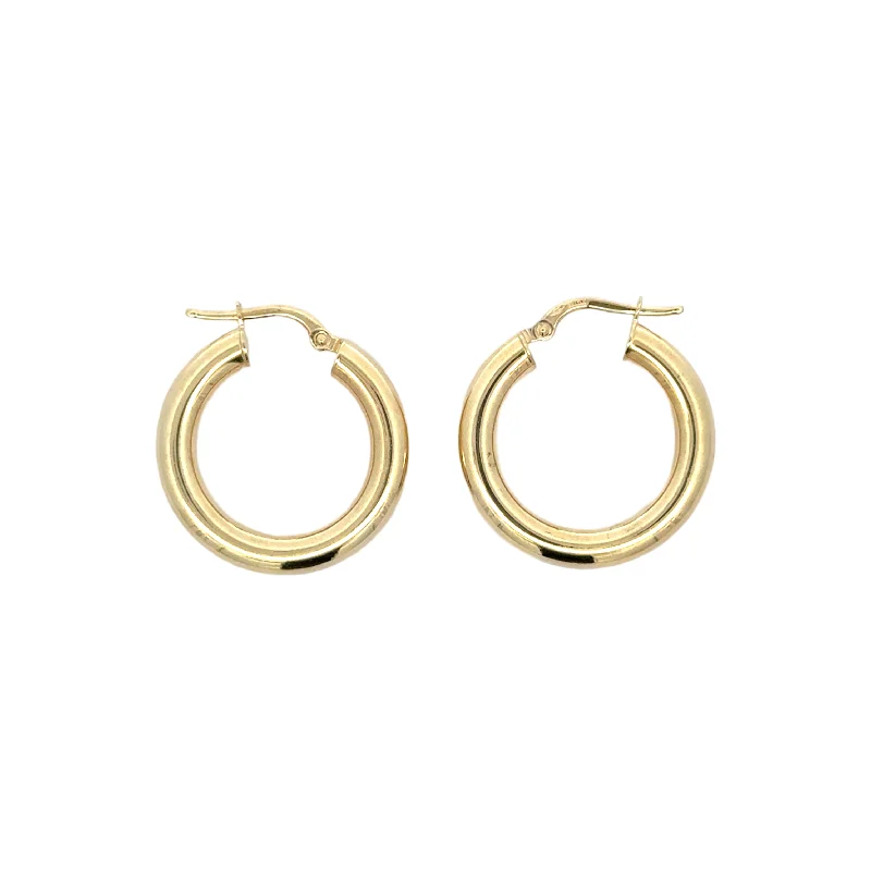 Hoop Earrings for Women-Chunky Tube Hoops / 25mm