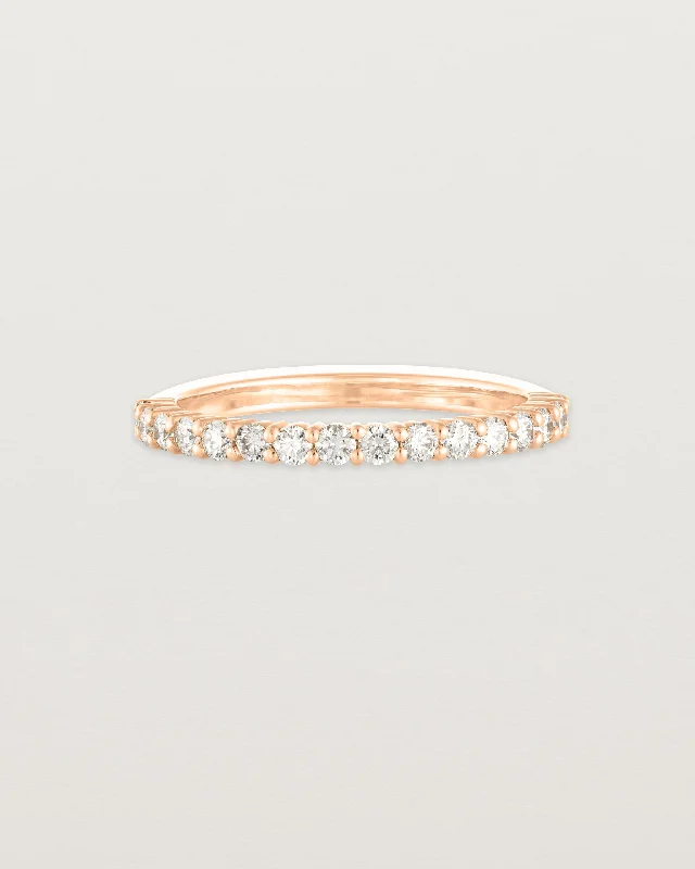 Black Diamond Wedding Band-Demi Grace Ring | White Diamonds