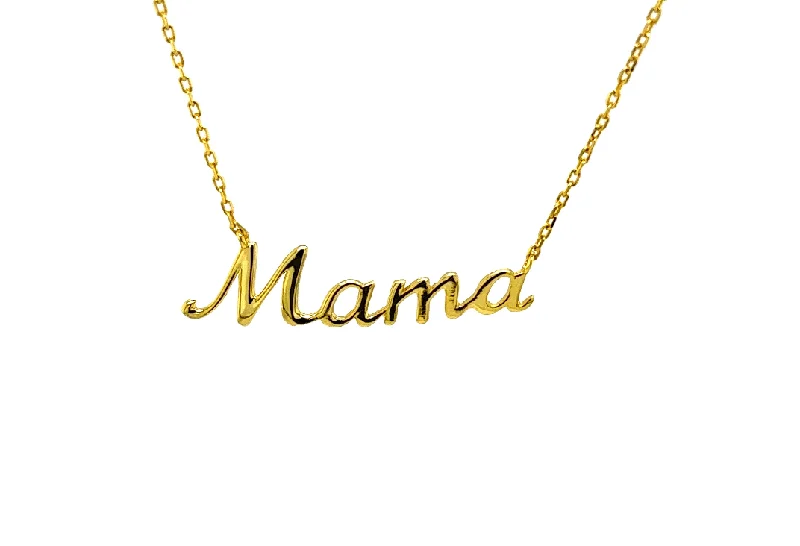 Silver Bar Necklace-mama