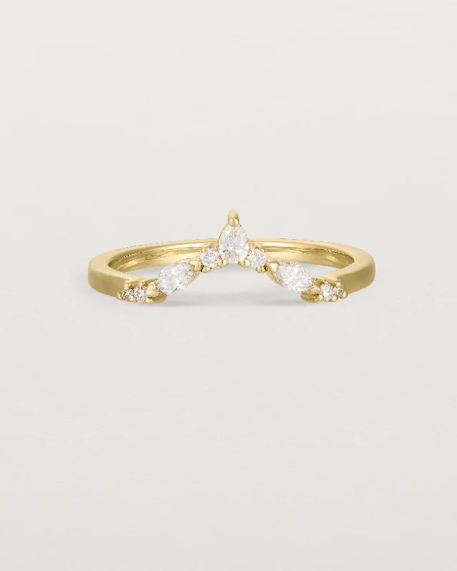 Simple Gold Band Ring-Meia Crown Ring | Fit Ⅲ