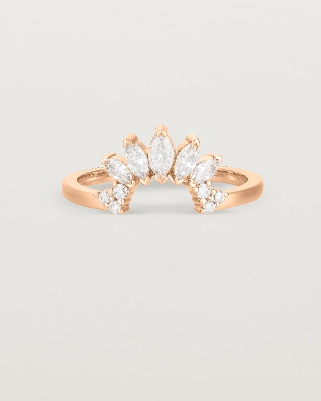 Simple Platinum Ring Set-Camille Crown Ring | Fit Ⅱ