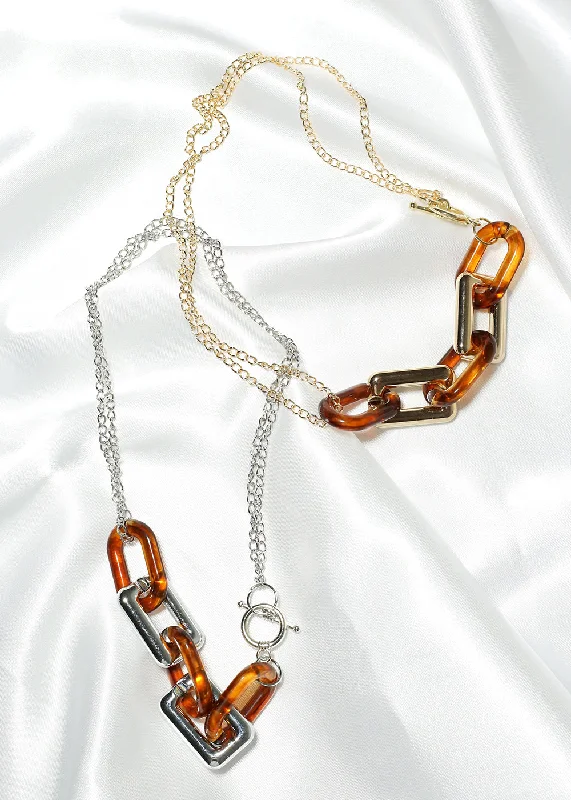 Luxury Charm Necklace-Tortoise Linked Necklace