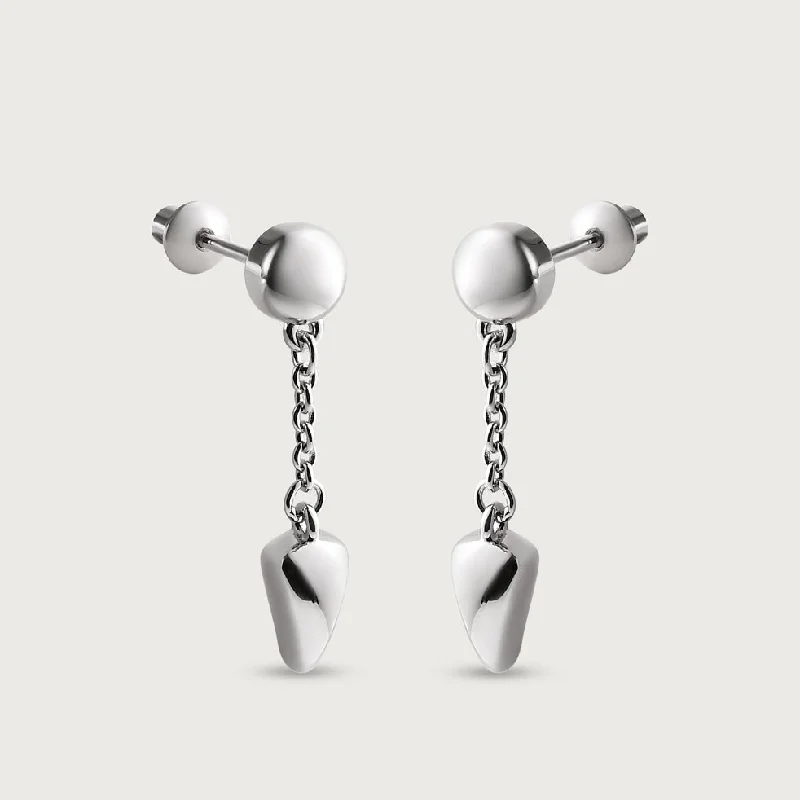 Chic Stud Earrings-Anchor Chain Sleep Studs