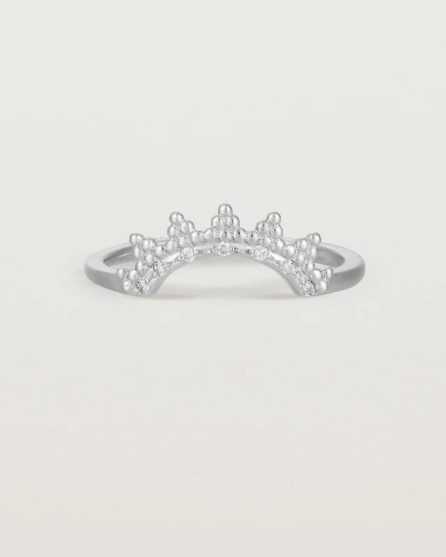 Luxury Wedding Ring-Odine Diamond Crown Ring | Fit Ⅲ